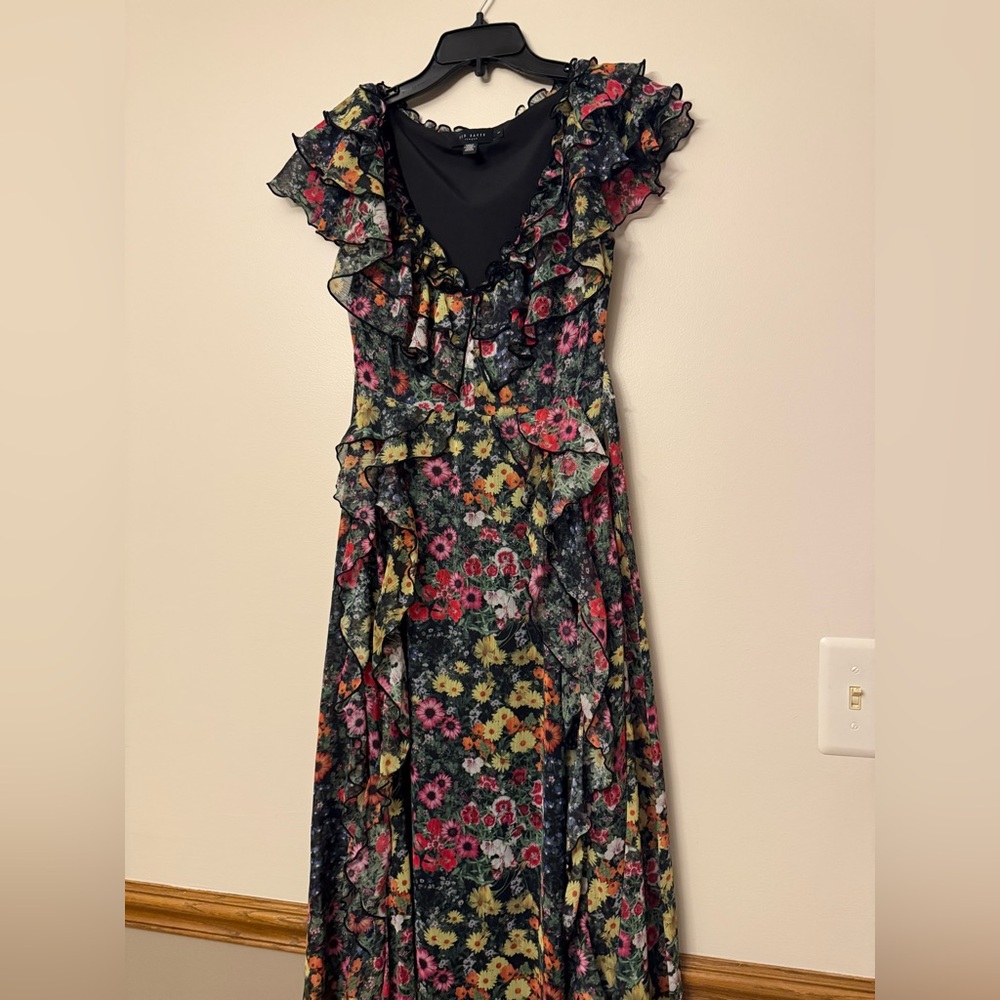 Ted Baker Adiee Floral Ruffle Dress - Picture 5 of 11